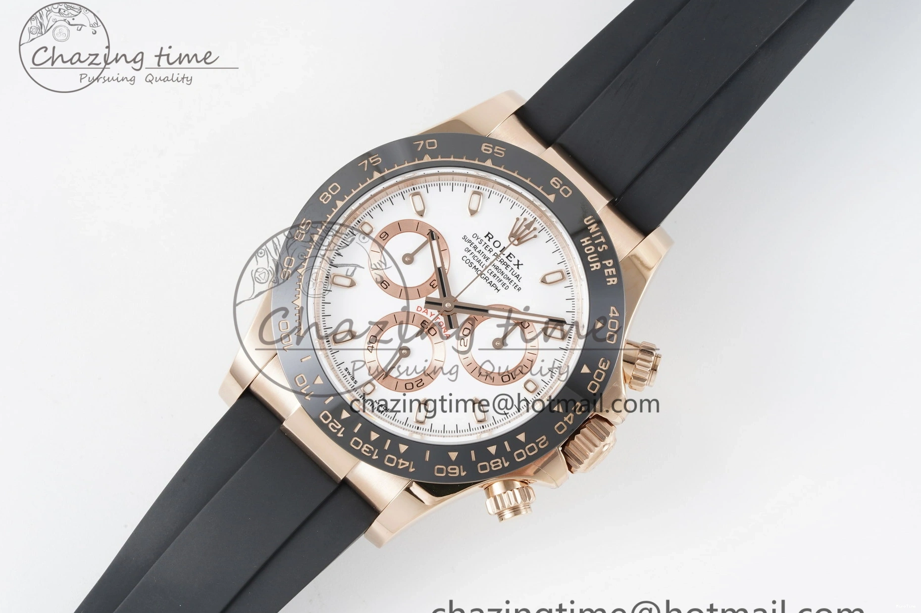 MiroTime 0115 Tailored Daytona 116515 BTF 1:1 Best Edition White Dial on Oysterflex Rubber Strap SA4130 V 2262